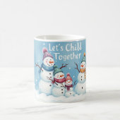 Let’s Chill Together Snowman Family Mug Kaffeetasse (Mittel)