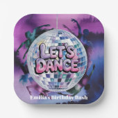 Let’s Dance Birthday Party Bash Pappteller (Vorderseite)