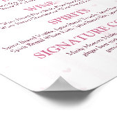 Let’s Drink Bar Menu Sign | A Tiny Bit Engaged  Poster (Ecke)