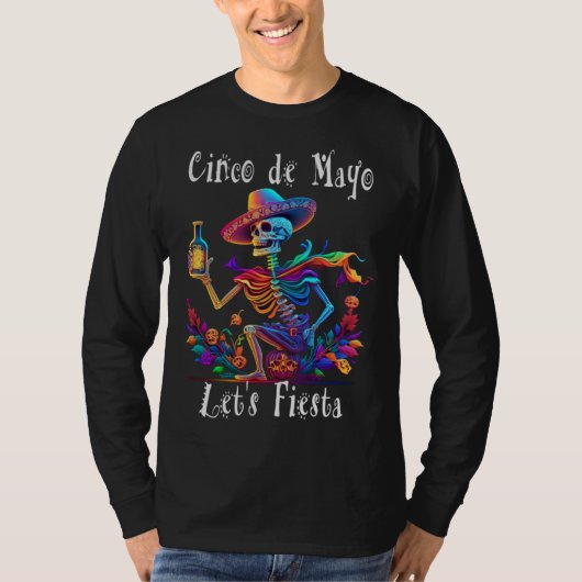 Let s Fiesta like there s no Mañana Cinco de Mayo  T-Shirt (Vorderseite)
