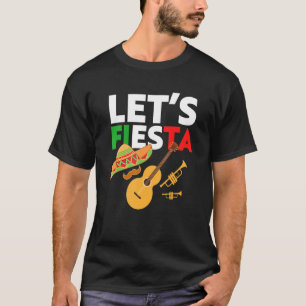Let’s Fiesta Party Cinco de Mayo 5th May Mexican M T-Shirt