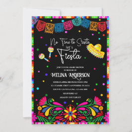 Let`s Fiesta watercolor baby shower Invitation Einladung