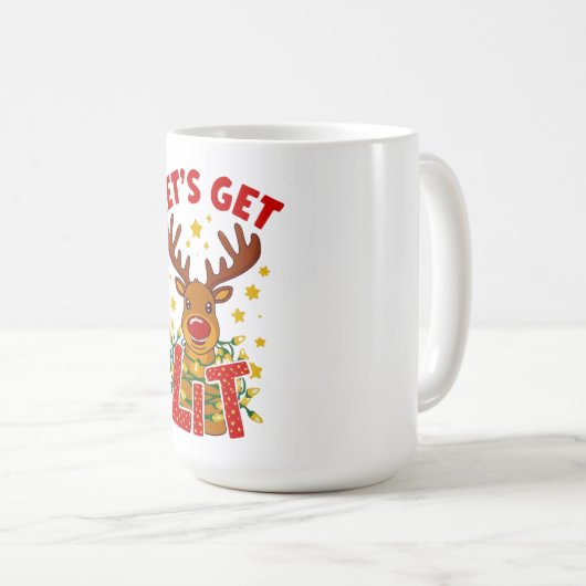Let’s Get  Christmas Mug Kaffeetasse (VorderseiteRechts)
