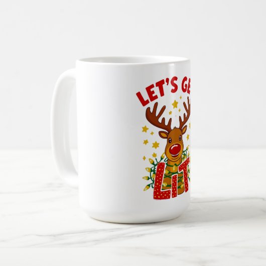 Let’s Get  Christmas Mug Kaffeetasse (Vorderseite Links)
