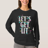 Let s get lit Christmas light T-Shirt (Vorderseite)