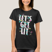 Let s get lit Christmas light T-Shirt (Vorderseite)