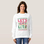 Let’s Get Lit Christmas Shirt • Funny Ugly Sweater (Vorne ganz)