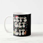 Let S Get Lit Funny Christmas Lights Xmas Pajamas  Kaffeetasse (Links)