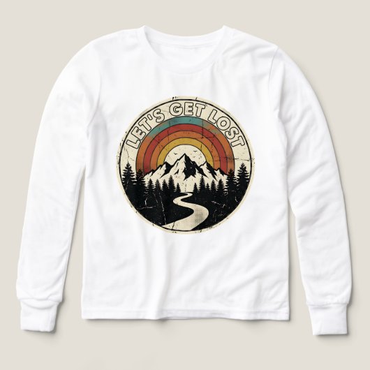 Let’s Get Lost Retro Mountain Adventure Outdoor (Design Vorderseite)