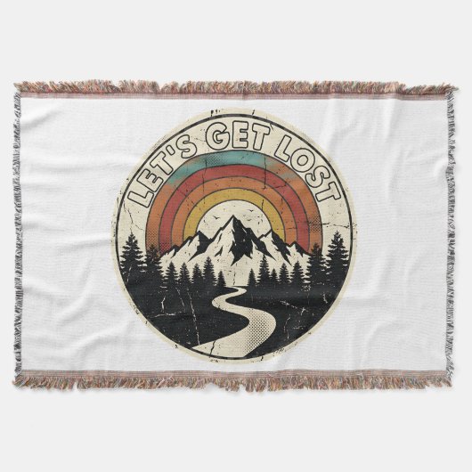 Let’s Get Lost Retro Mountain Adventure Outdoor Decke (Vorderseite)