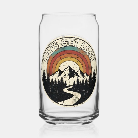 Let’s Get Lost Retro Mountain Adventure Outdoor Dosenglas (Rückseite)