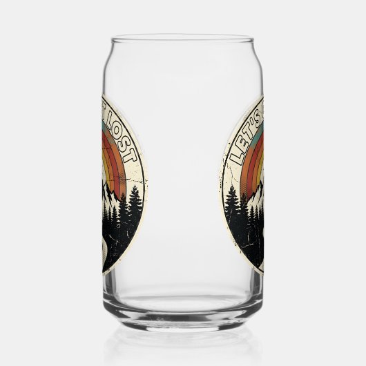 Let’s Get Lost Retro Mountain Adventure Outdoor Dosenglas (Rechts)