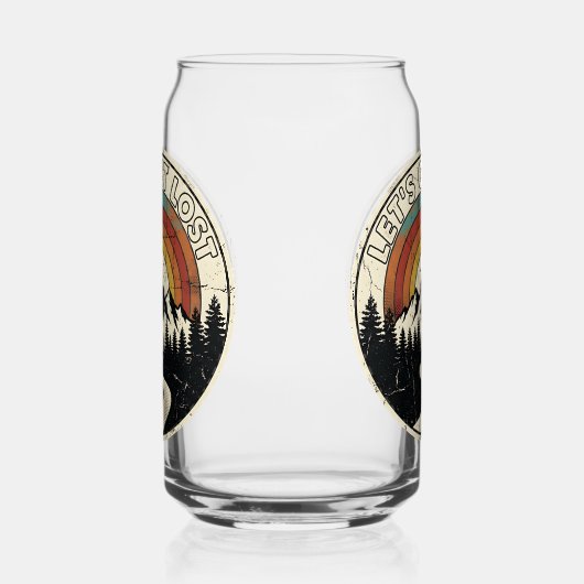 Let’s Get Lost Retro Mountain Adventure Outdoor Dosenglas (Links)