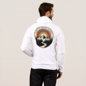 Let’s Get Lost Retro Mountain Adventure Outdoor Hoodie (Schwarz voll)