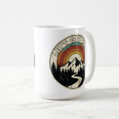 Let’s Get Lost Retro Mountain Adventure Outdoor Kaffeetasse (VorderseiteRechts)