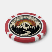 Let’s Get Lost Retro Mountain Adventure Outdoor Pokerchips (Einzeln)