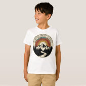 Let’s Get Lost Retro Mountain Adventure Outdoor T-Shirt (Vorne ganz)