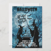 Let’s Get Spooky – Blue Halloween Invite Save The Date (Vorderseite)