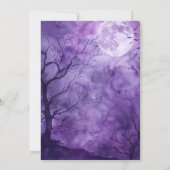 Let’s Get Spooky – Purple Halloween Invite Save The Date (Rückseite)