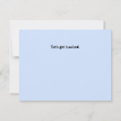 Let’s Get Trashed Greeting Card (Rückseite)