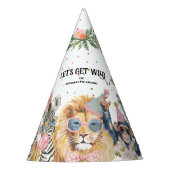 Let’s Get Wild Party Animal Birthday Partyhütchen (Vorderseite)