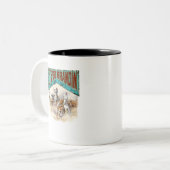 Let’s Go Brandin Western Zweifarbige Tasse (Vorderseite Links)