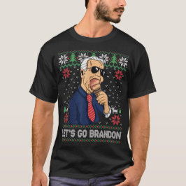 Let’s Go Brandon Funny Biden Meme Ugly Christmas T-Shirt