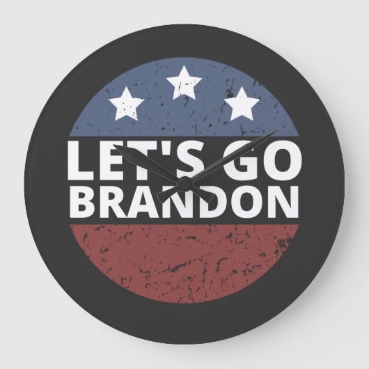 Let’s go Brandon Große Wanduhr (Vorderseite)