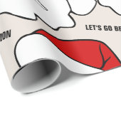 LET S GO BRANDON SANTA CLAUS  GESCHENKPAPIER (Rolleneckpunkt)