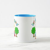Let’s Go Camping Kids Drawing Design Tasse (Zentrum)