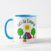 Let’s Go Camping Kids Drawing Design Tasse (Links)