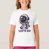 Let’s Go – Cute Astronaut Adventure Tee (Vorderseite)