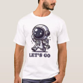 Let’s Go – Cute Astronaut Adventure Tee (Vorderseite)