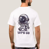 Let’s Go – Cute Astronaut Adventure Tee (Rückseite)