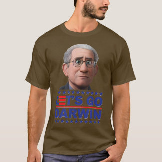 Let’s Go Darwin USA Flag Vintage Fauci Ouchie Säge T-Shirt