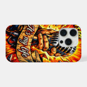 Let’s Go! Rock & Music Inspired Comic Book Artwork iPhone Hülle (Rückseite (Horizontal))