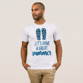 "Let’s Have a Great Summer" - Men’s Beach Vibes T-Shirt (Vorne ganz)