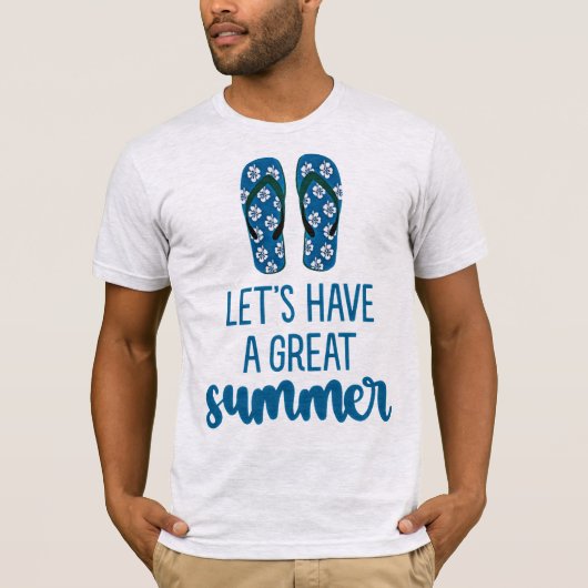 "Let’s Have a Great Summer" - Men’s Beach Vibes T-Shirt (Vorderseite)