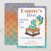 Let’s have s’more fun 5th Birthday Invitation Einladung (Vorne/Hinten)