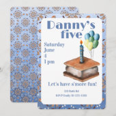 Let’s have s’more fun 5th Birthday Invitation Einladung (Vorne/Hinten)