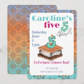 Let’s have s’more fun 5th Birthday Invitation Einladung (Vorne/Hinten)