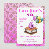 Let’s have s’more fun 6th Birthday Invitation Einladung (Vorne/Hinten)