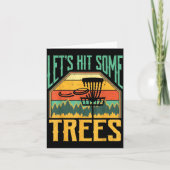 Let’s Hit Some Trees Funny Disc Golf Player Karte (Vorderseite)