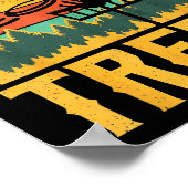 Let’s Hit Some Trees Funny Disc Golf Player  Poster (Ecke)