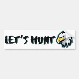 LET S HUNT Philadelphia Eagles Autoaufkleber