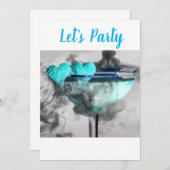 "LET S PARTY" ***BACHELORETTE*** - BRAUTPARTY EINLADUNG (Vorne/Hinten)