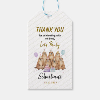 Let’s Party Groundhog 5th Birthday – Fun Kids Geschenkanhänger