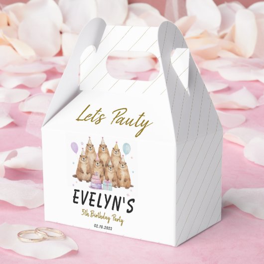 Let’s Party Groundhog 5th Birthday – Fun Kids Geschenkschachtel (Hochzeit)