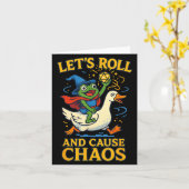 Let’s Roll And Cause Chaos Frog Wizard Goose Rpg A Karte (Gelbe Blume)