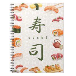 Let’s Roll into Fun! Sushi 　寿司 Notizblock